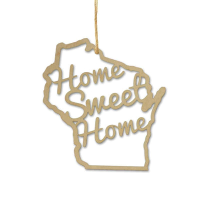 Wisconsin Home Sweet Home Ornaments