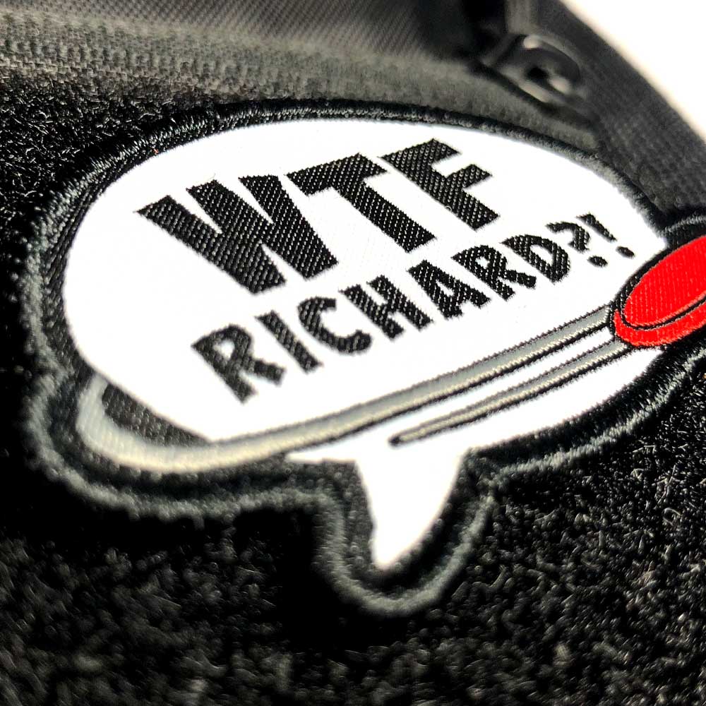 WTF Richard?! Disc Golf Patch - Hook And Loop