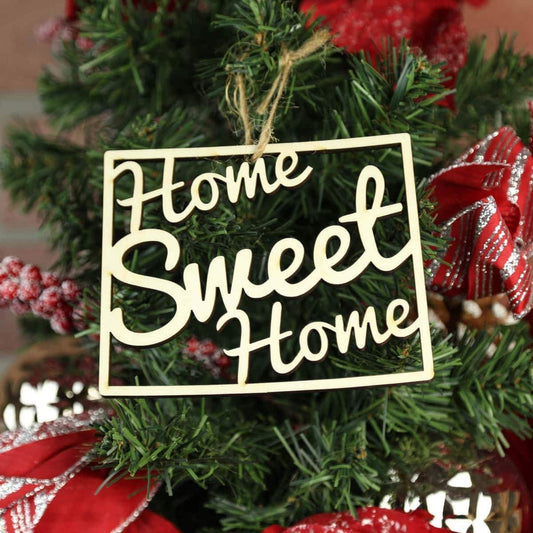 Wyoming Home Sweet Home Ornaments