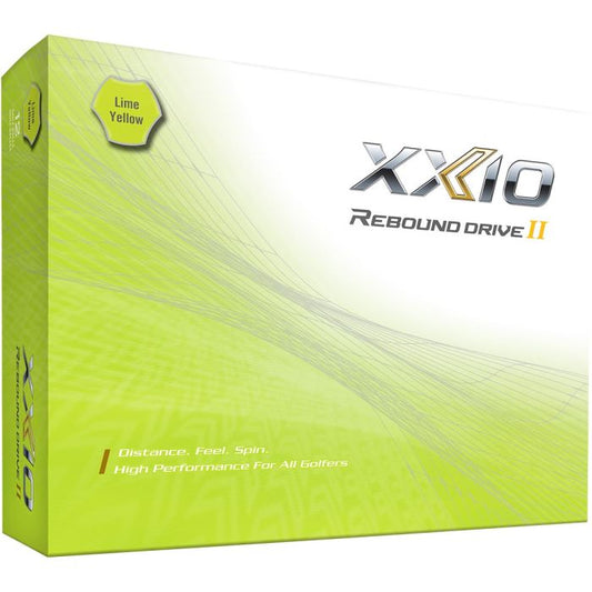 XXIO Rebound Drive 2 Premium Lime Yellow Golf Balls