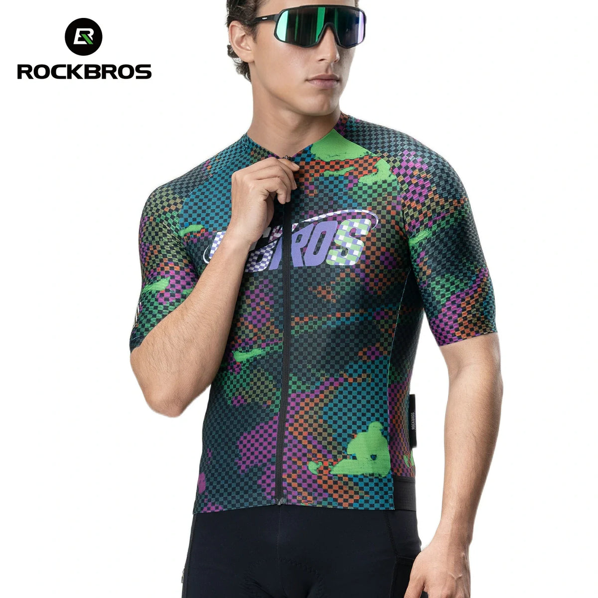 Men's Short Sleeve Cycling Jersey Reflective Quick-Dry Breathable