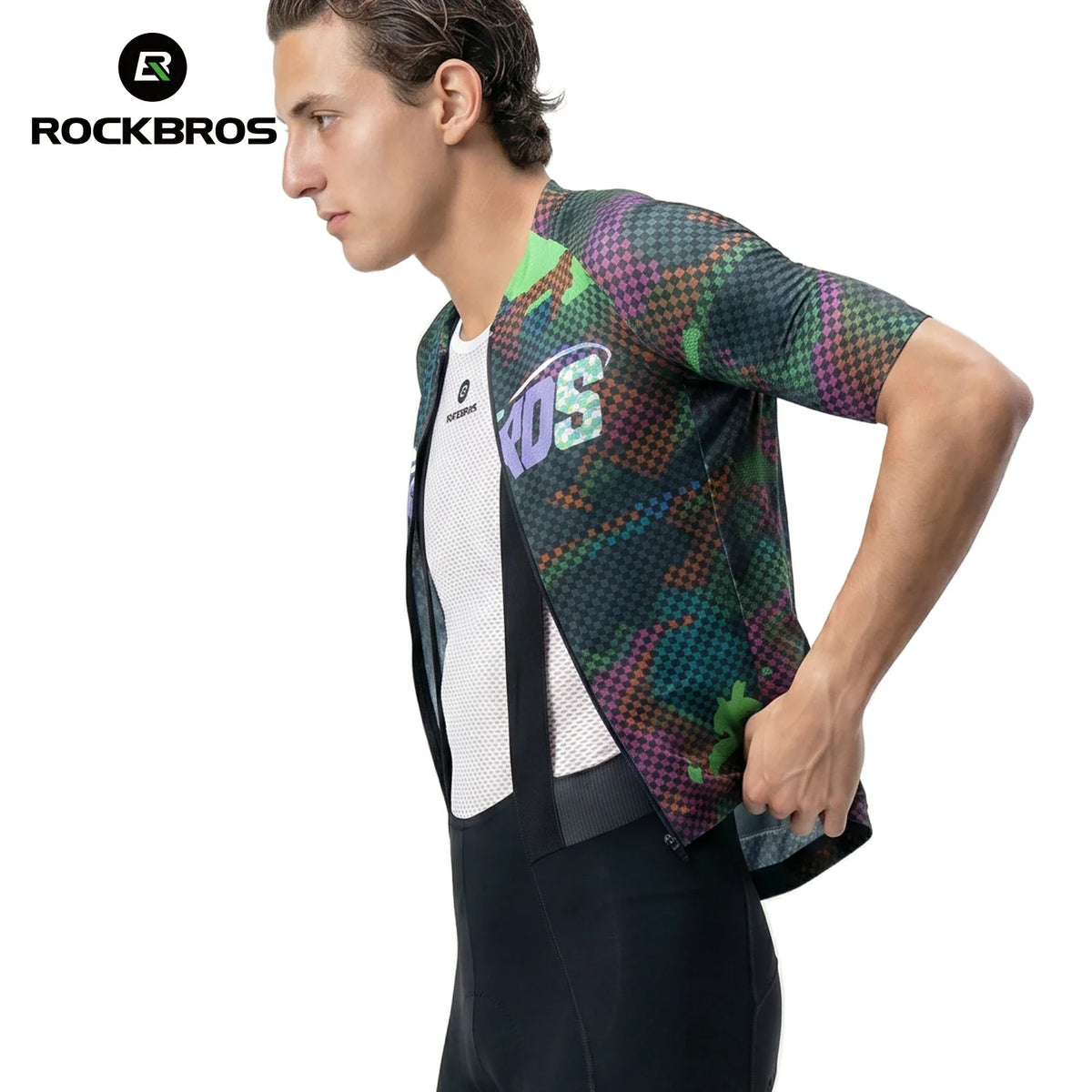 Men's Short Sleeve Cycling Jersey Reflective Quick-Dry Breathable