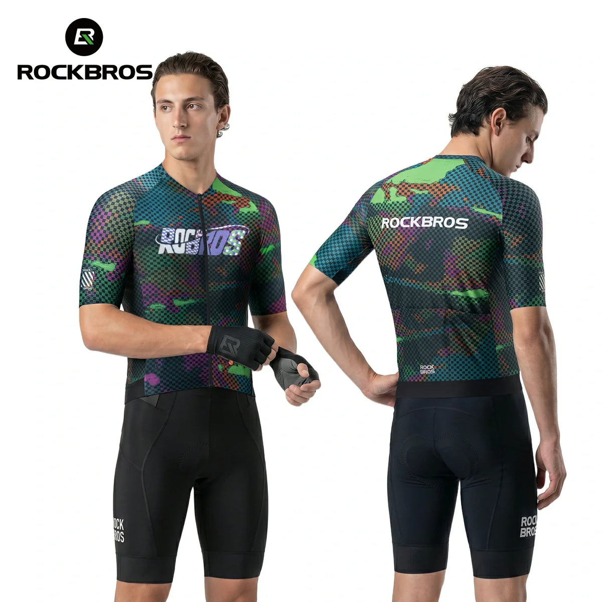 Men's Short Sleeve Cycling Jersey Reflective Quick-Dry Breathable