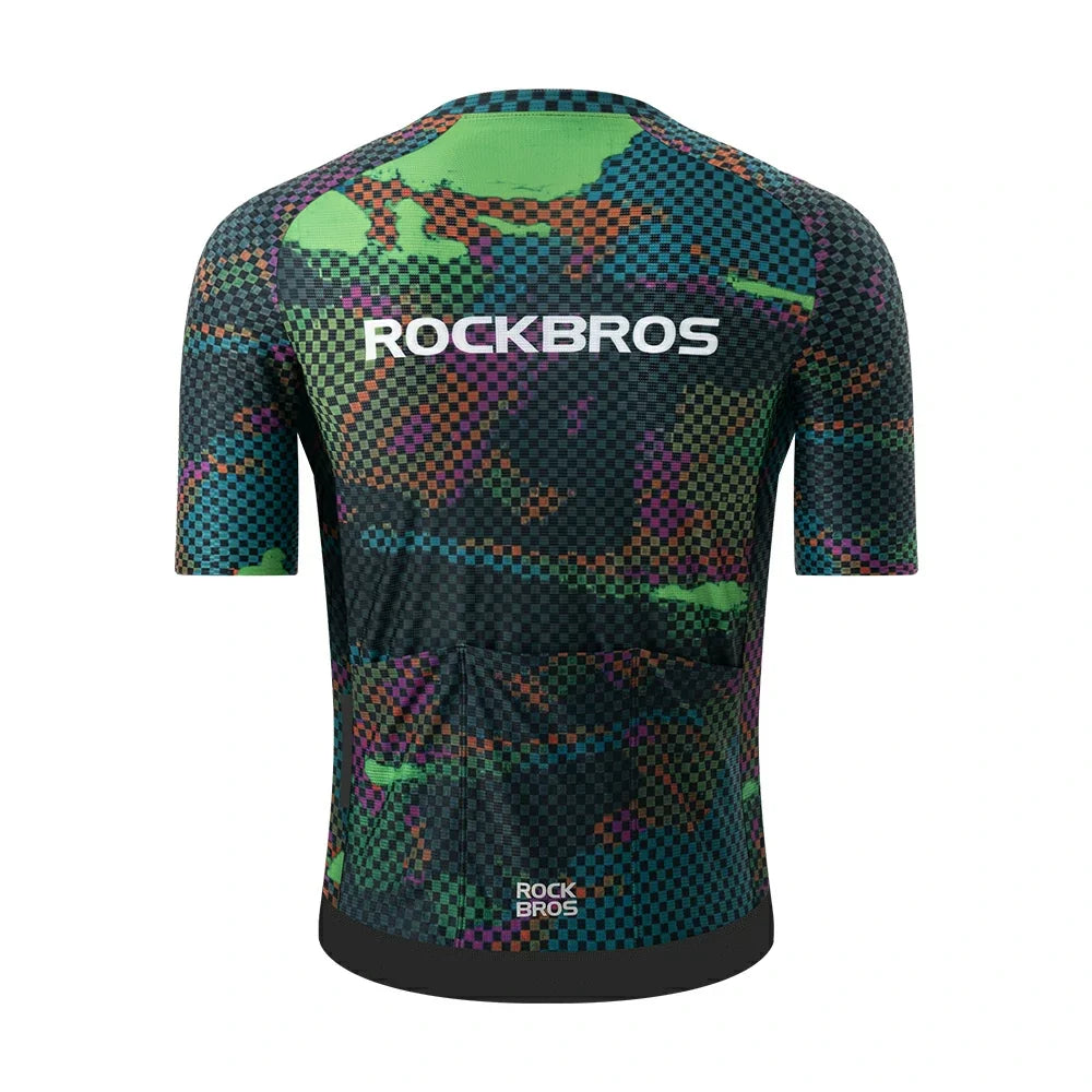 Men's Short Sleeve Cycling Jersey Reflective Quick-Dry Breathable