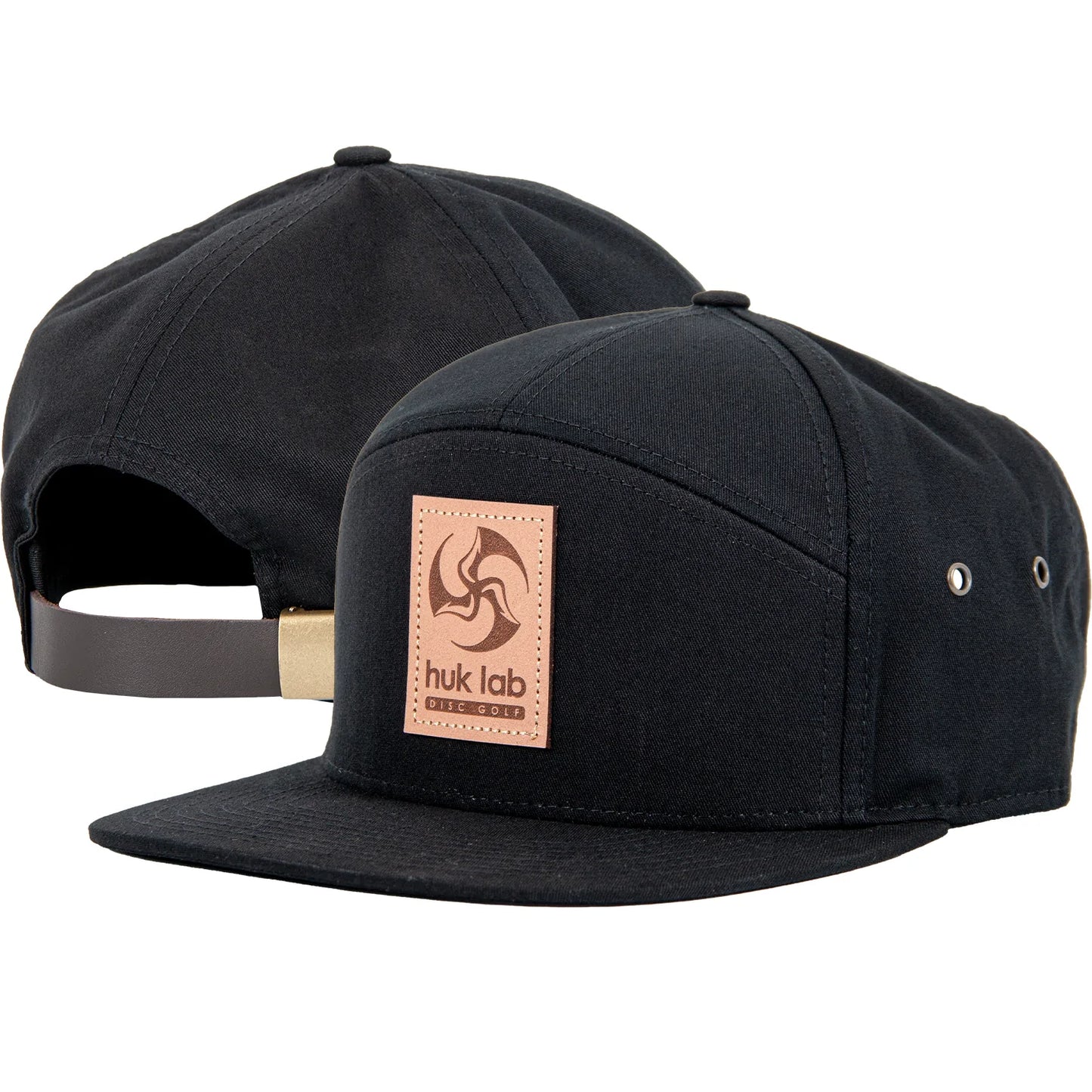 Huk Lab Strapback Hat w/ Leather TriFly Patch